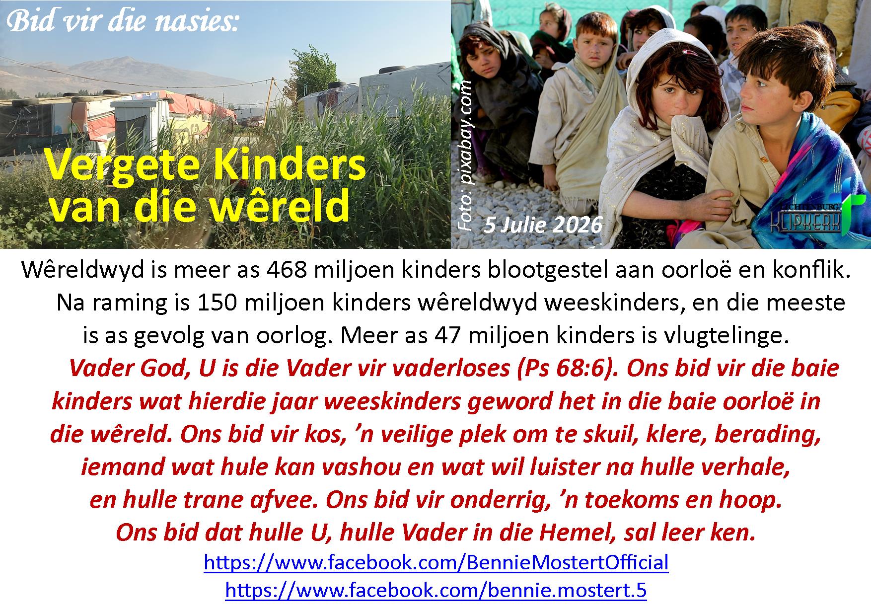 bid vir die nasies, Onbereiktes, klipkerk wereldfokus